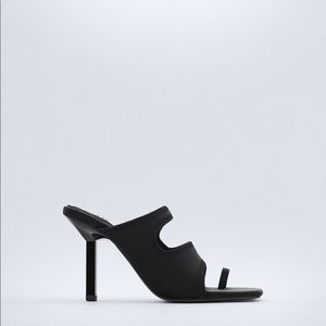 Zara Neoprene Heeled Sandals